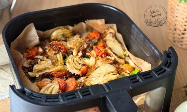 Finocchi Gratinati alla Mediterranea in Friggitrice ad Aria