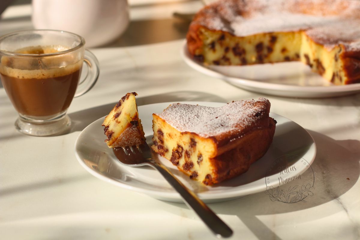 Torta Ricotta e Cioccolato Cremosa che Cuoci in Friggitrice ad Aria!: pronta in ciotola