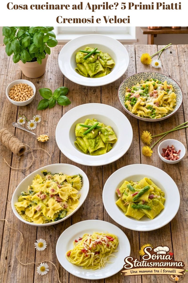 Cosa cucinare ad Aprile 5 Primi Piatti Cremosi e Veloci per accogliere la Primavera