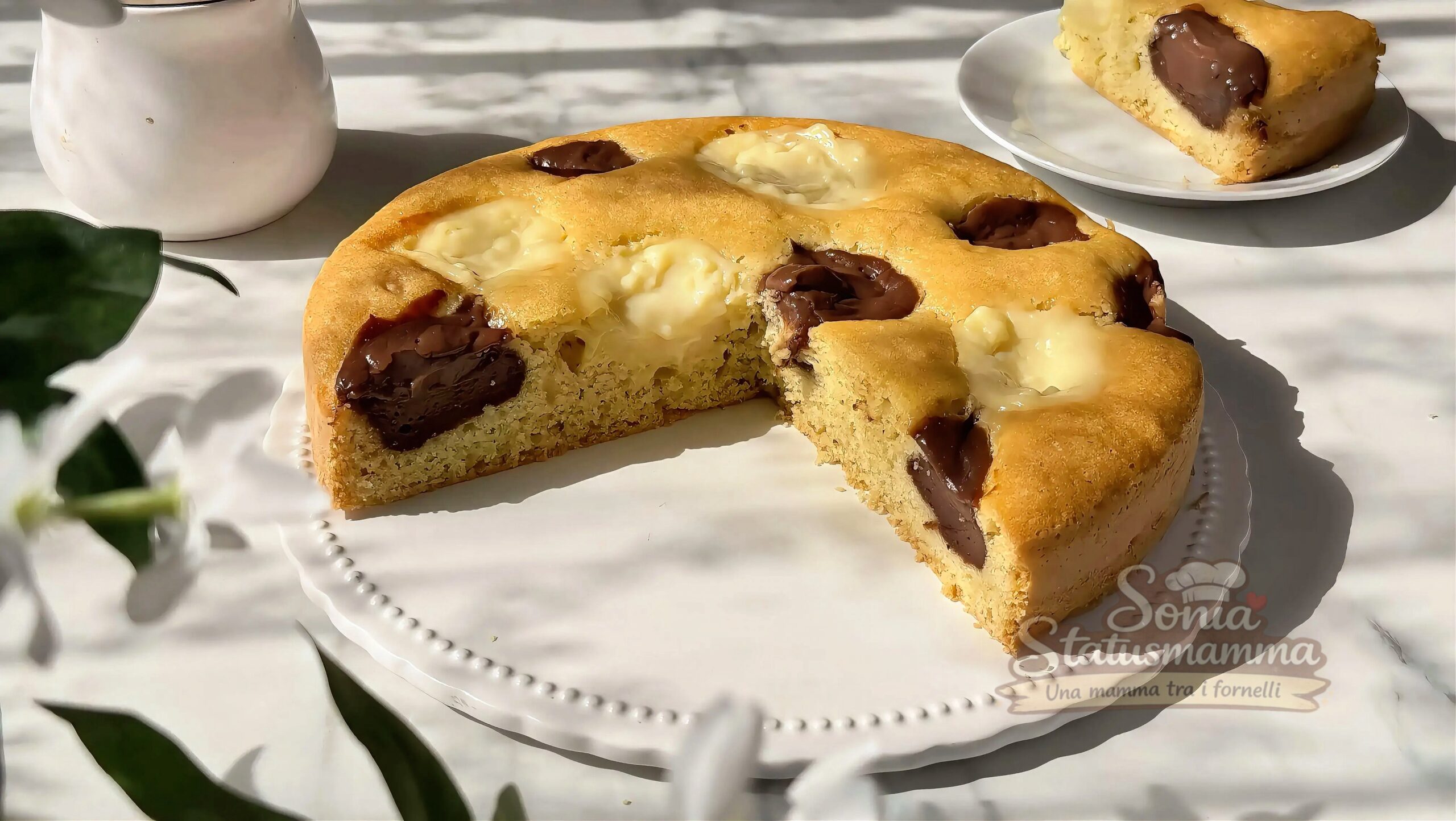 Torta Nua bicolore foto orizzontale
