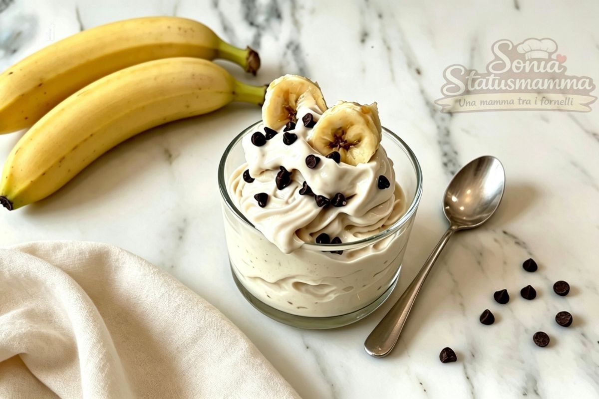 Gelato furbo alla Banana fatto in casa cremosissimo e senza gelatiera