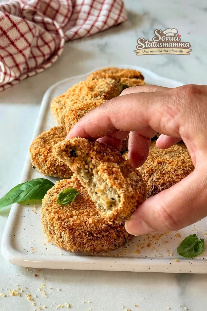 Polpette di Melanzane in friggitrice ad Aria foto ricetta verticale Statusmamma una mamma tra i fornelli