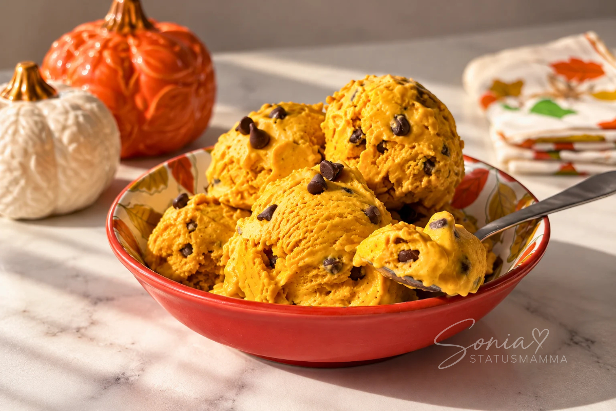 Gelato alla Zucca con Gocce di cioccolato al Ninja Creami Deluxe