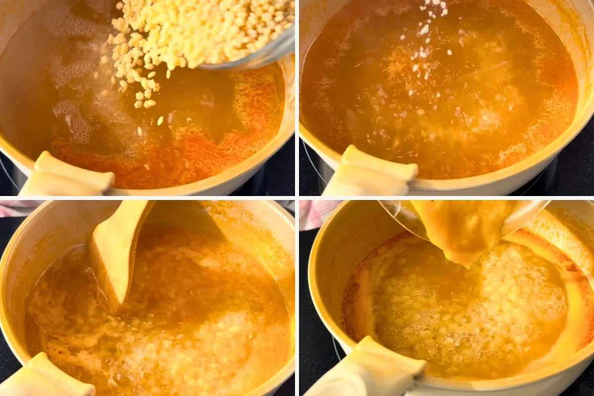 Procedimento della minestrina della salute pastina in brodo 