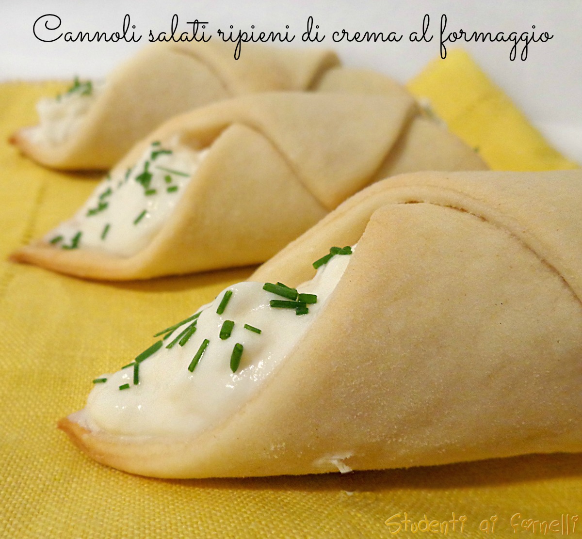 Cannoli Salati Ripieni Di Crema Al Formaggio Ricetta Finger Food