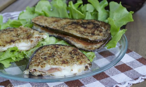 MELANZANE FARCITE PROSCIUTTO e mozzarella MELANZANE FARCITE PROSCIUTTO e mozzarella