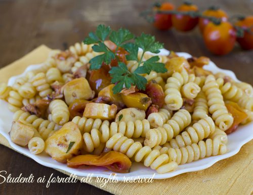 PASTA con POLPO E POMODORINI