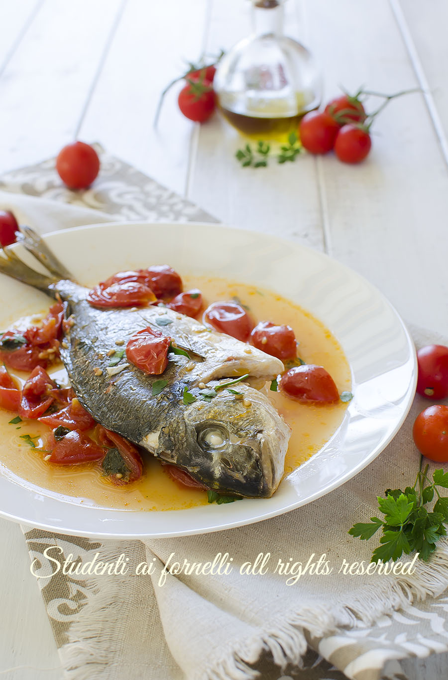 ORATA ALL'ACQUA PAZZA in padella facile e veloce, ricetta