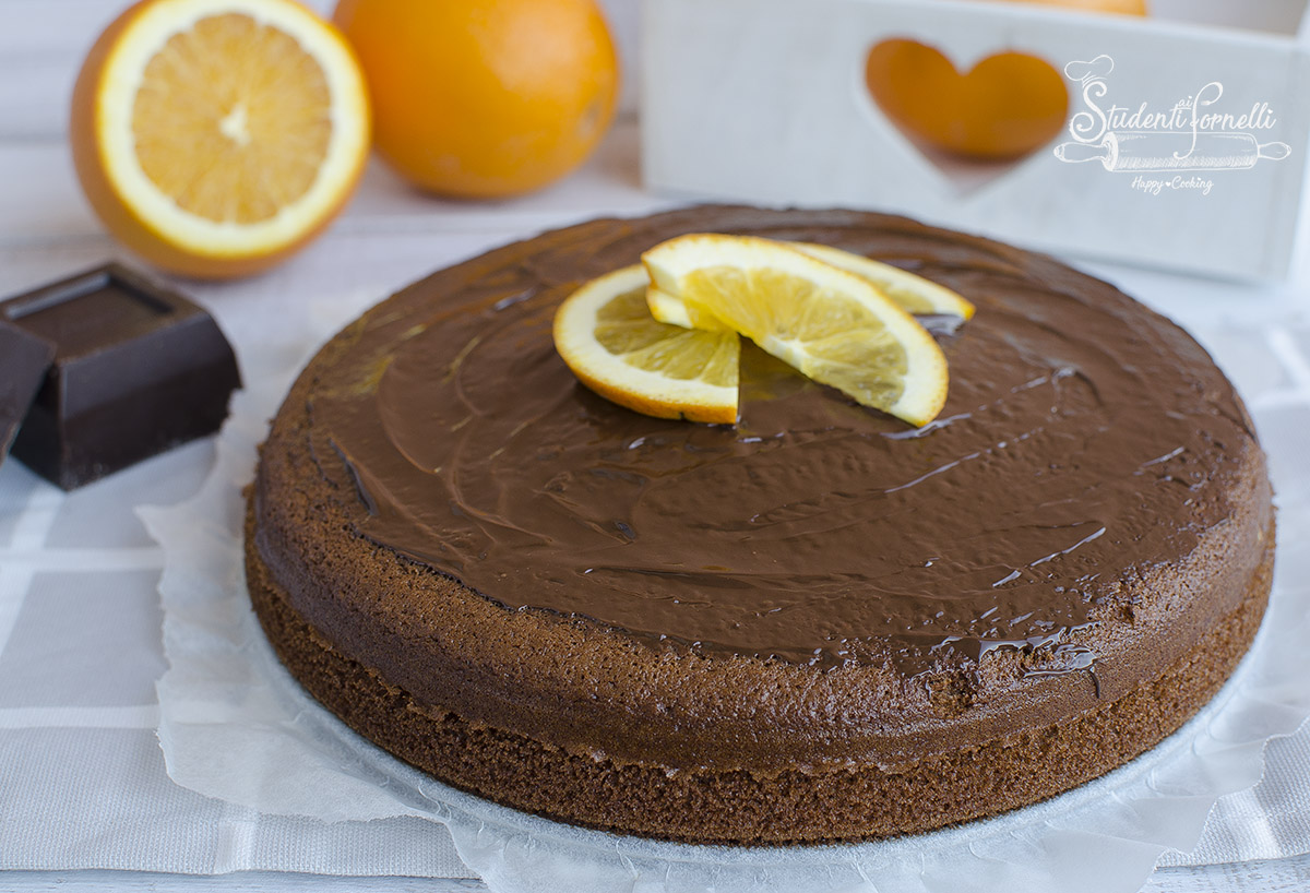 torta arancia e cioccolato ricetta dolce con arance senza burro