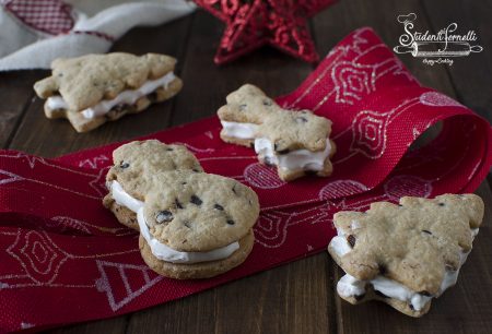 Biscotti cookies paradiso di Natale ricetta crema al latte