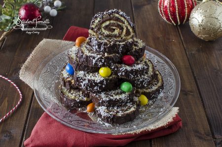 albero di girelle alla nutella natalizio di natale ricetta dolce