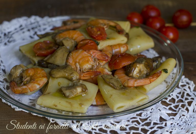 PASTA GAMBERI E FUNGHI PORCINI CREMOSA Ricetta Piatto Di Pesce