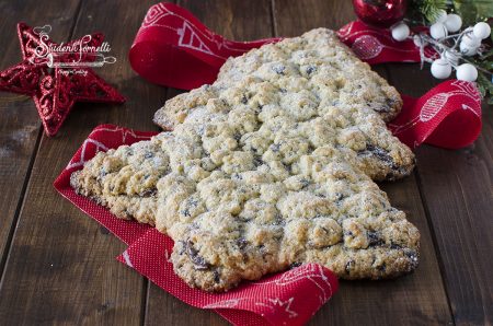 sbriciolata cookies natalizia albero di natale ricetta dolce di Natale da regalare
