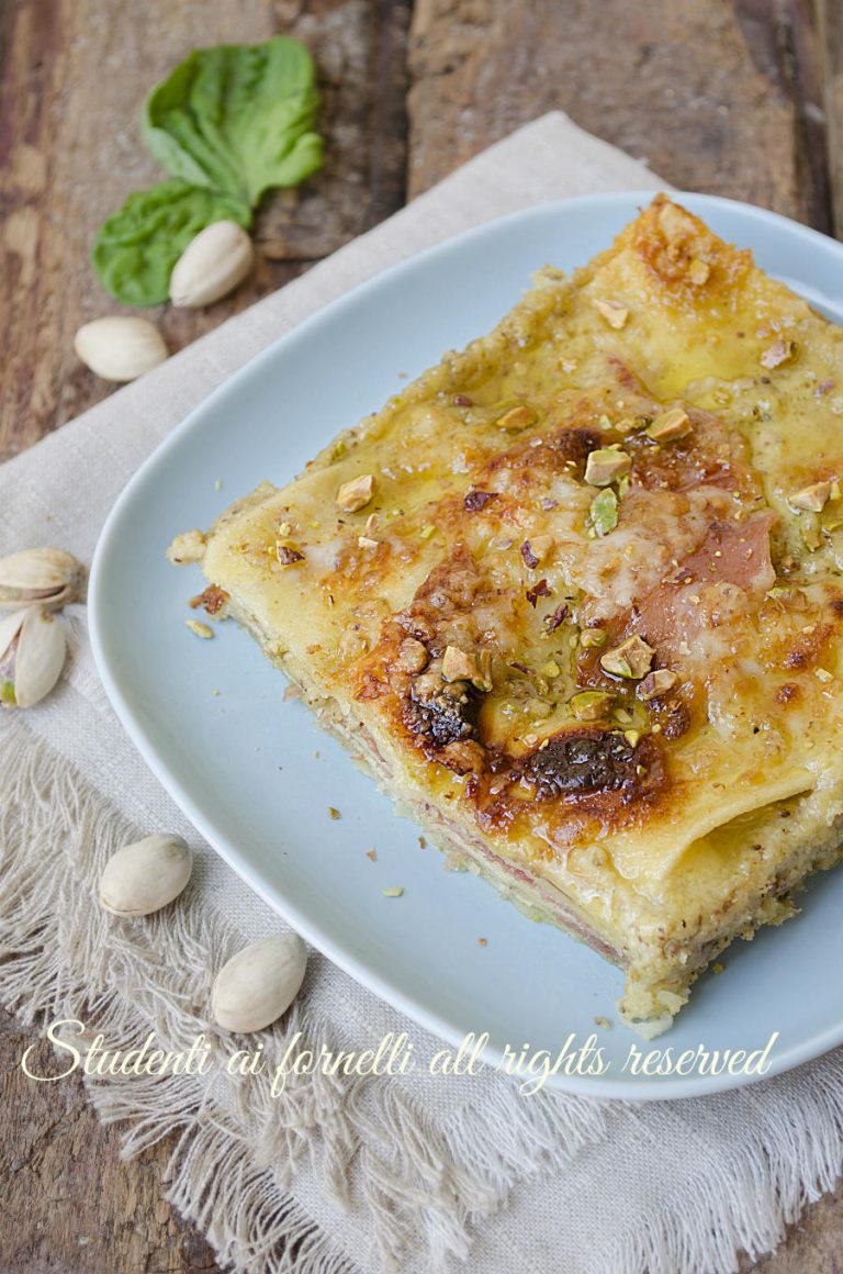 LASAGNE AL PISTACCHIO e SPECK Ricetta Cremosissima Primi Piatti