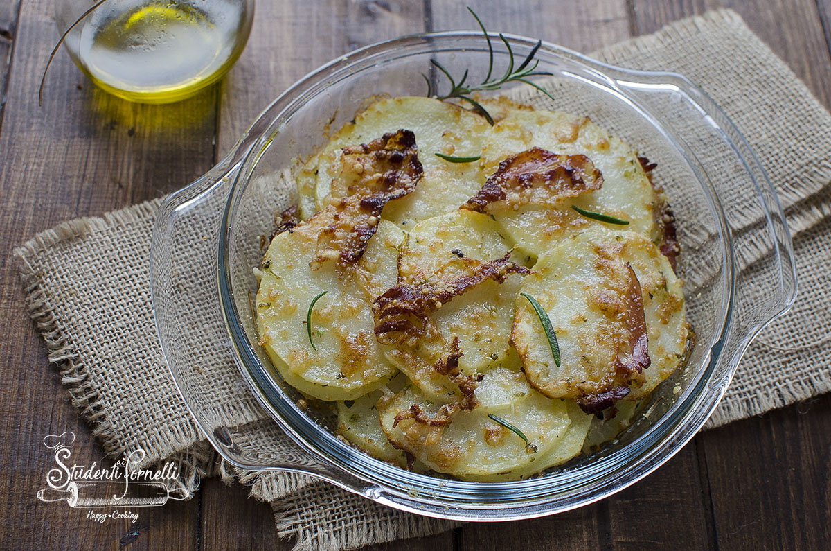 ricetta patate gratiante con pancetta e parmigiano ricetta contorno secondo