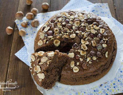 TORTA CIOCCOLATO E NOCCIOLE Cotta in Friggitrice ad Aria