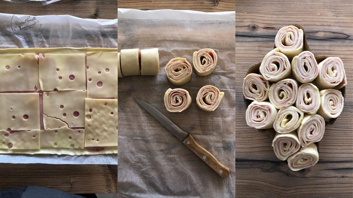 colomba di pasta sfoglia ricetta girelle farcite antipasto