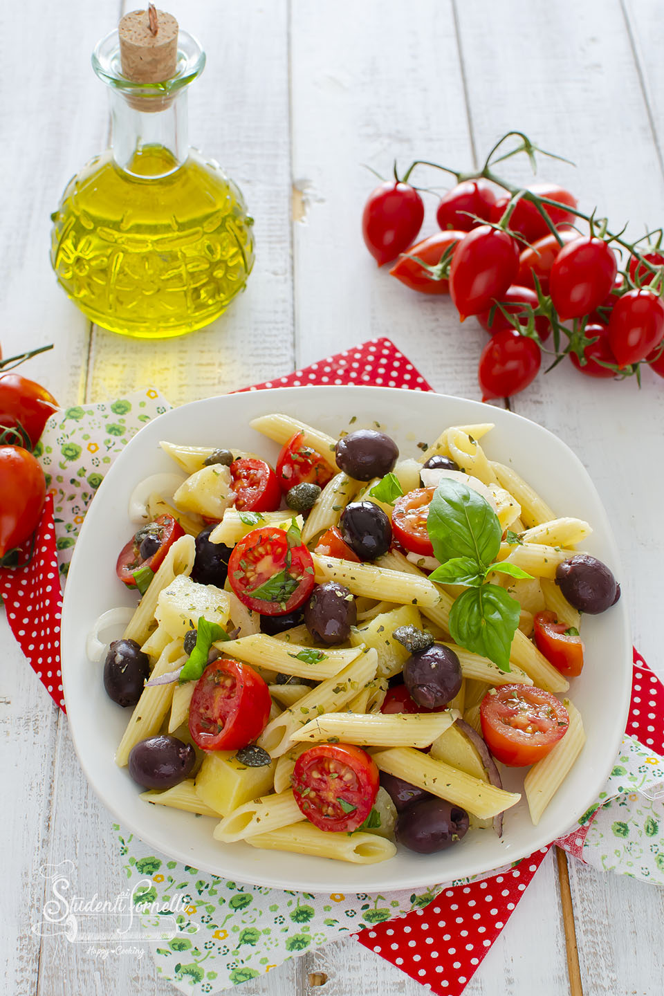 ricetta pasta fredda alla pantesca ricetta pomodorini olive capperi primo estivo
