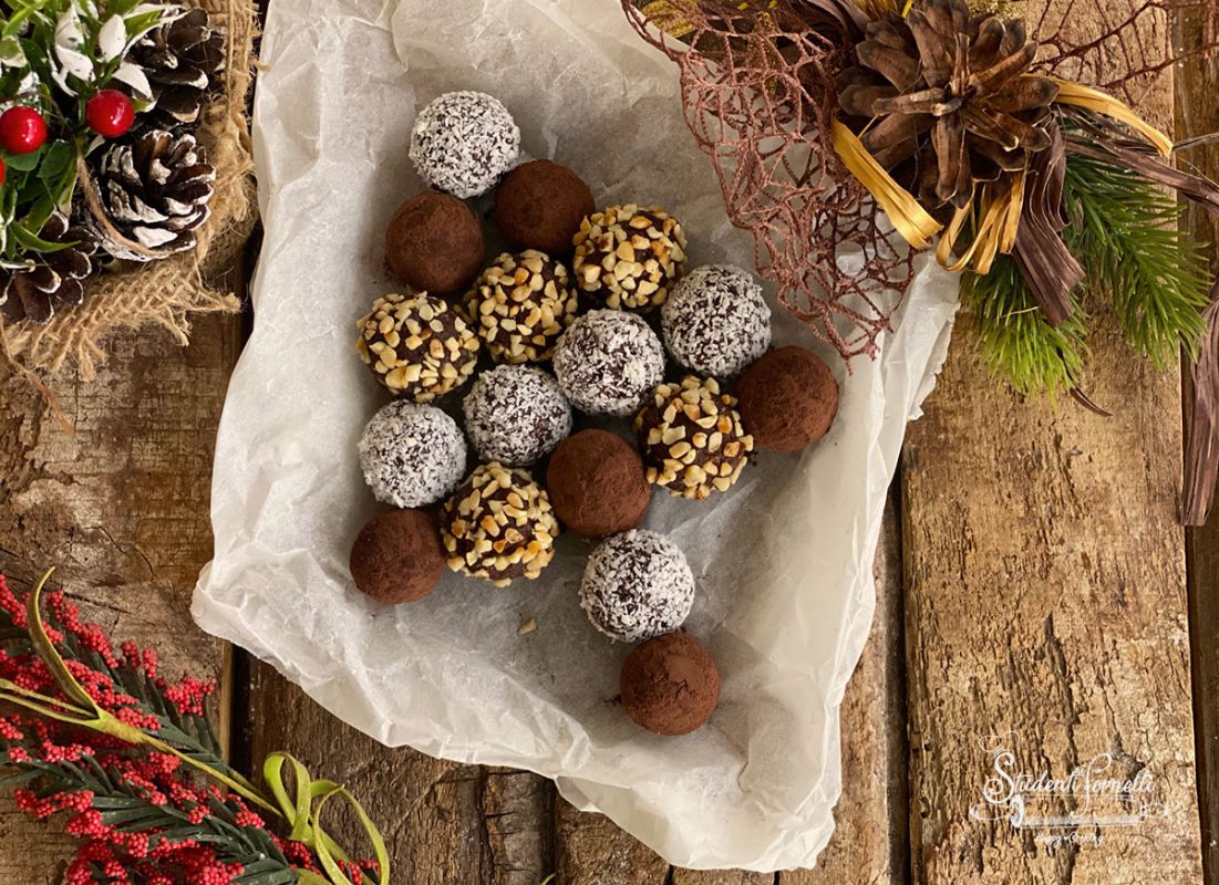 albero di tartufini di pandoro ricetta veloce