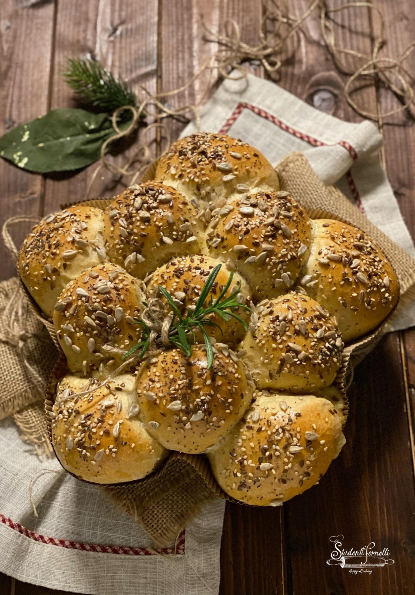 STELLA DI PAN BRIOCHE SALATO per Natale (IDEA Antipasto Sfizioso)