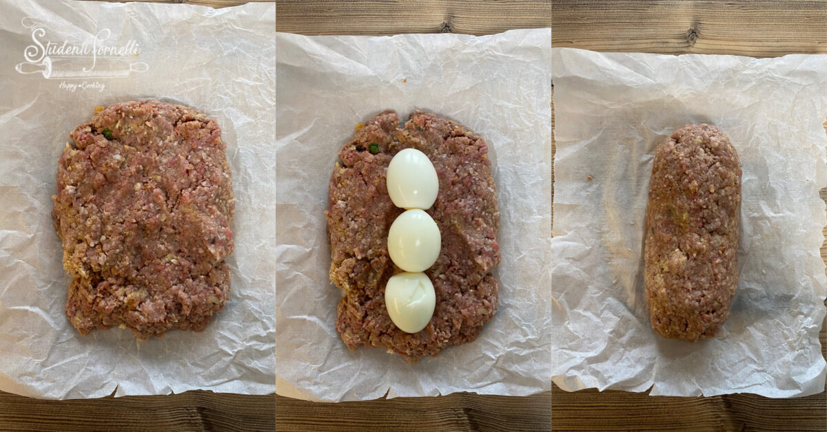 polpettone con uova sode ripieno