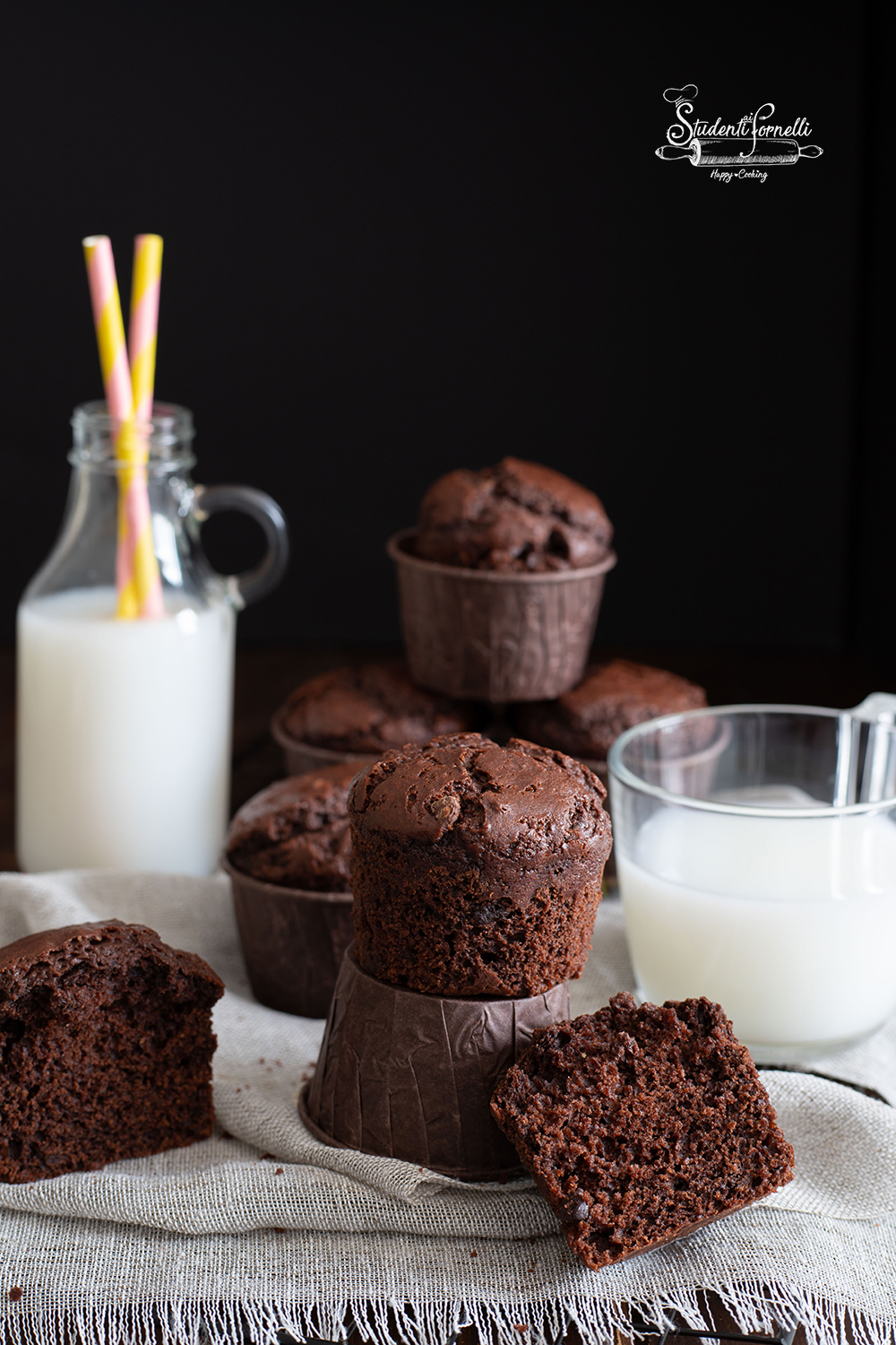 bis muffin al cioccolato fondente ricetta originale