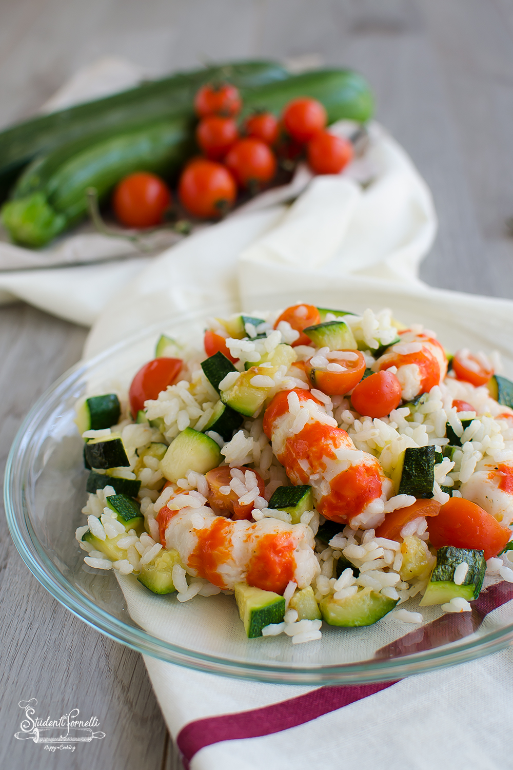 RICETTA insalata di riso surimi e zucchine ricetta
