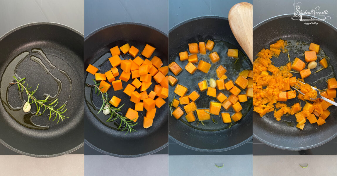 GNOCCHI CON CREMA DI ZUCCA E PANCETTA (Ricetta Primo Veloce)