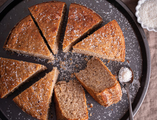 TORTA VEGANA AL COCCO Senza Zucchero