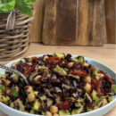 riso venere con zucchine e ceci