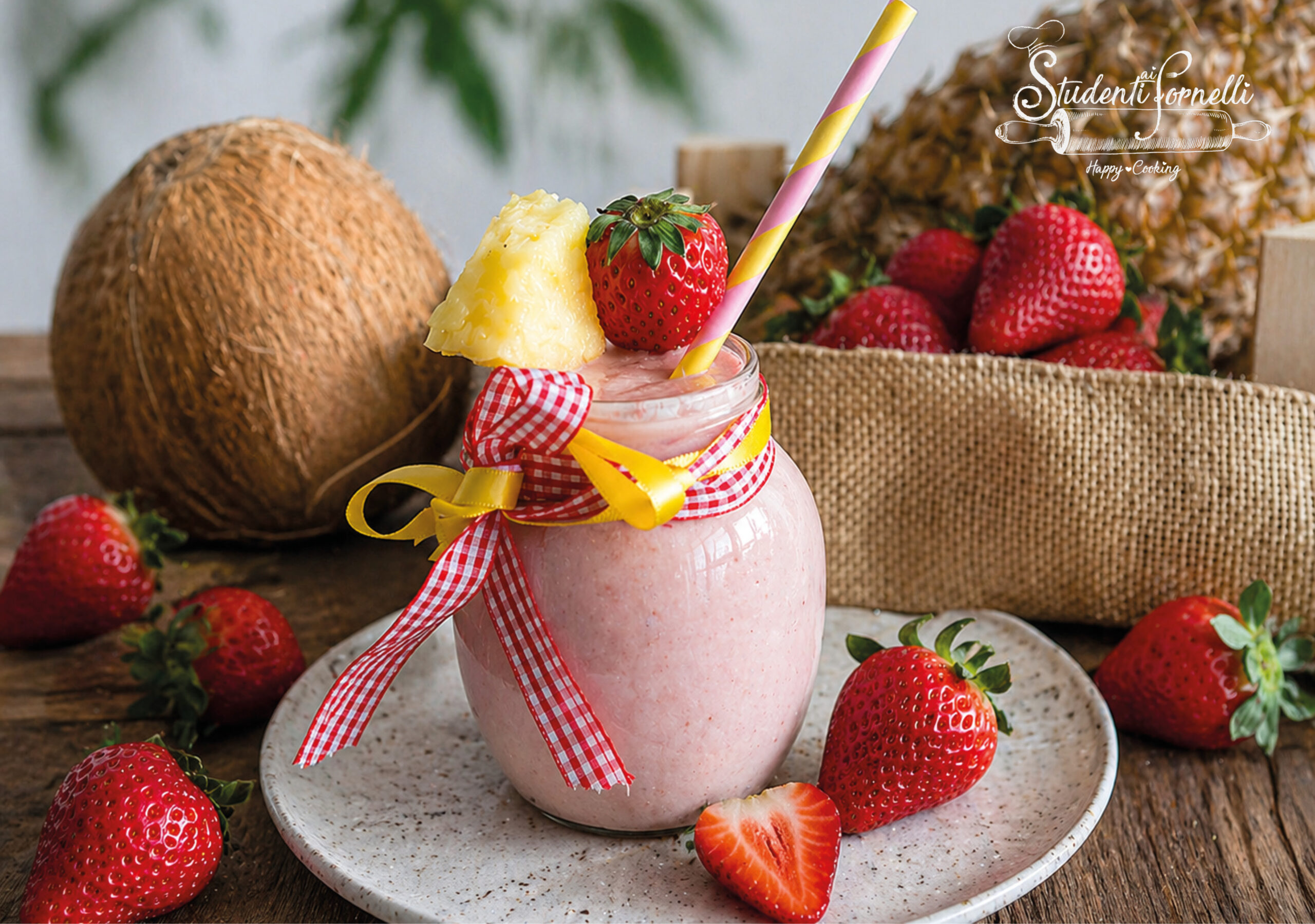 succo alle fragole cocco e ananas ricetta