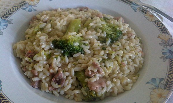 Risotto con Salsiccia e Broccoli