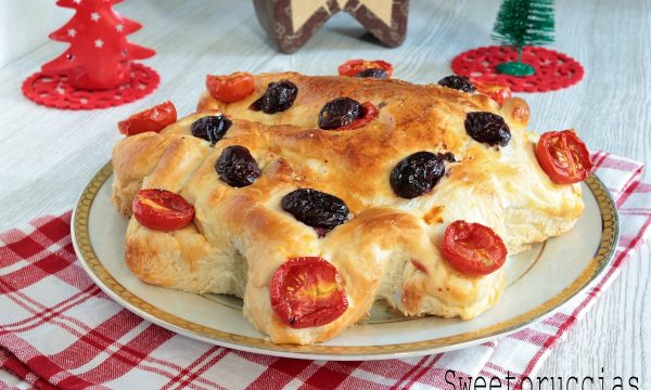 Stella salata e farcita ricetta di Natale