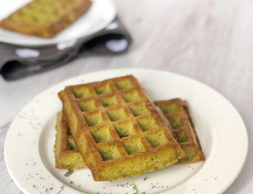 Waffle di piselli