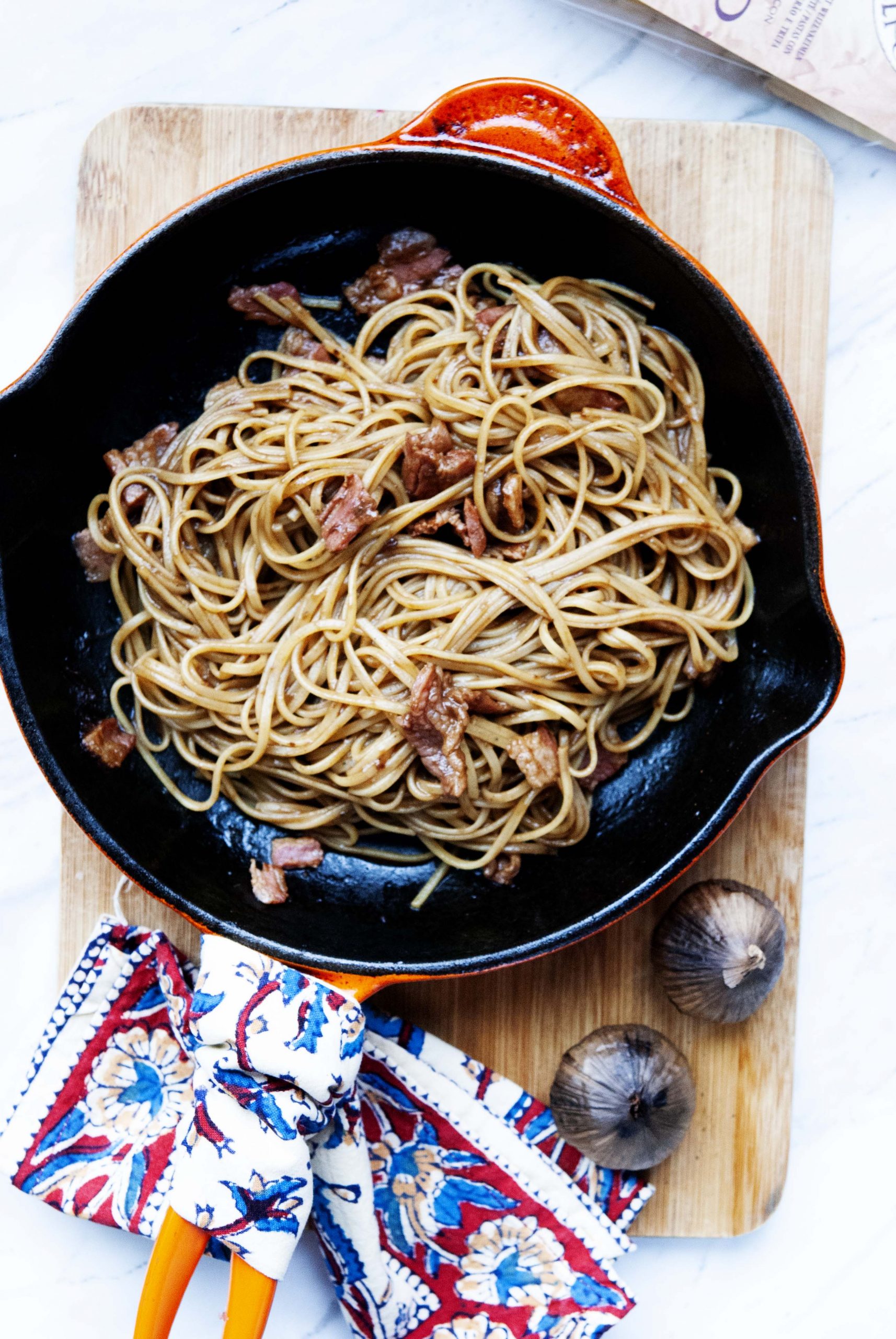 Tagliolini al Tartufo in Salsa di Aglio Nero The Fit Mediterranean