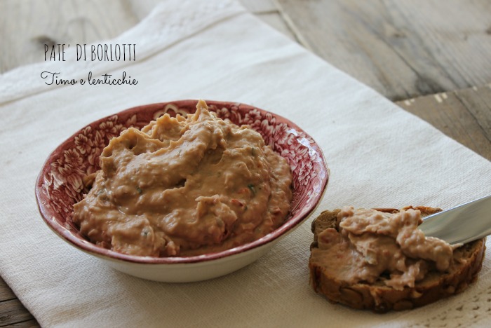 patè di fagioli borlotti