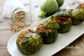 Zucchine tonde ripiene di segale e crema di tofu alle erbe