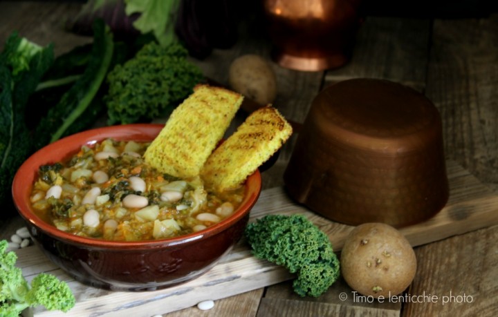 Ribollita zuppa toscana della salute