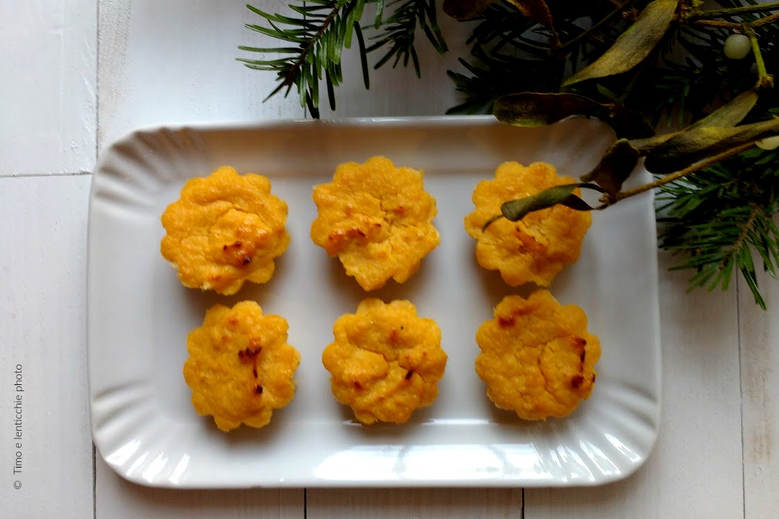 Sformatini di zucca e topinambur