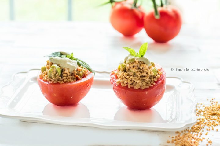 pomodori ripieni di soia gialla e zucchine1