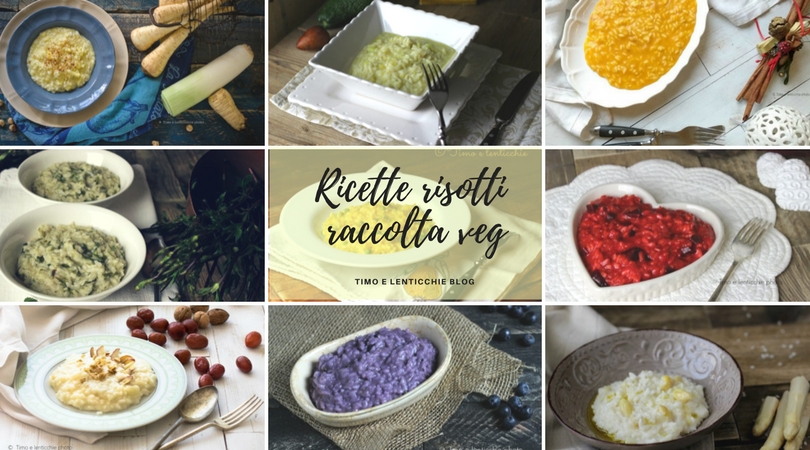 Ricette risotti veg - raccolta