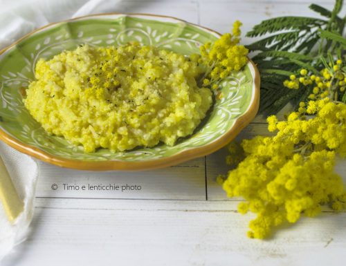 Risotto mimosa ricetta con riso integrale