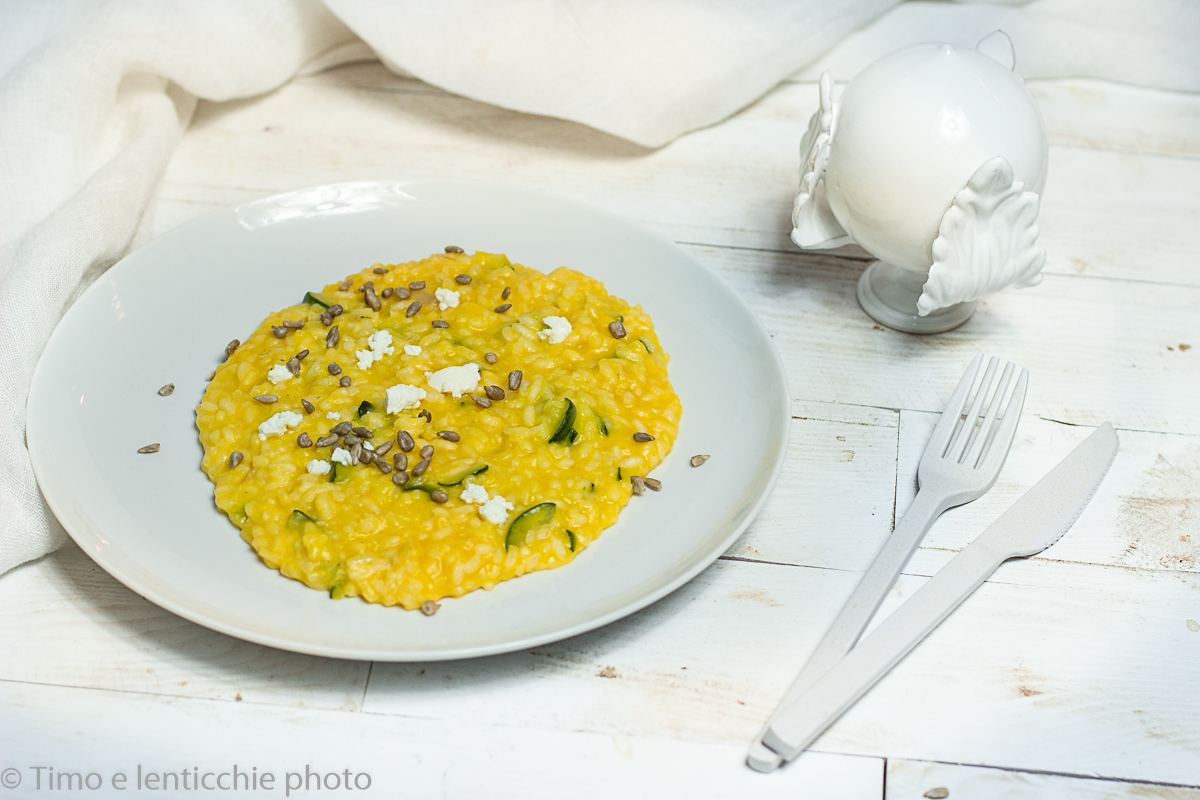 Risotto zucca e zucchine
