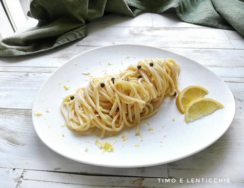 Spaghetti capperi e limone