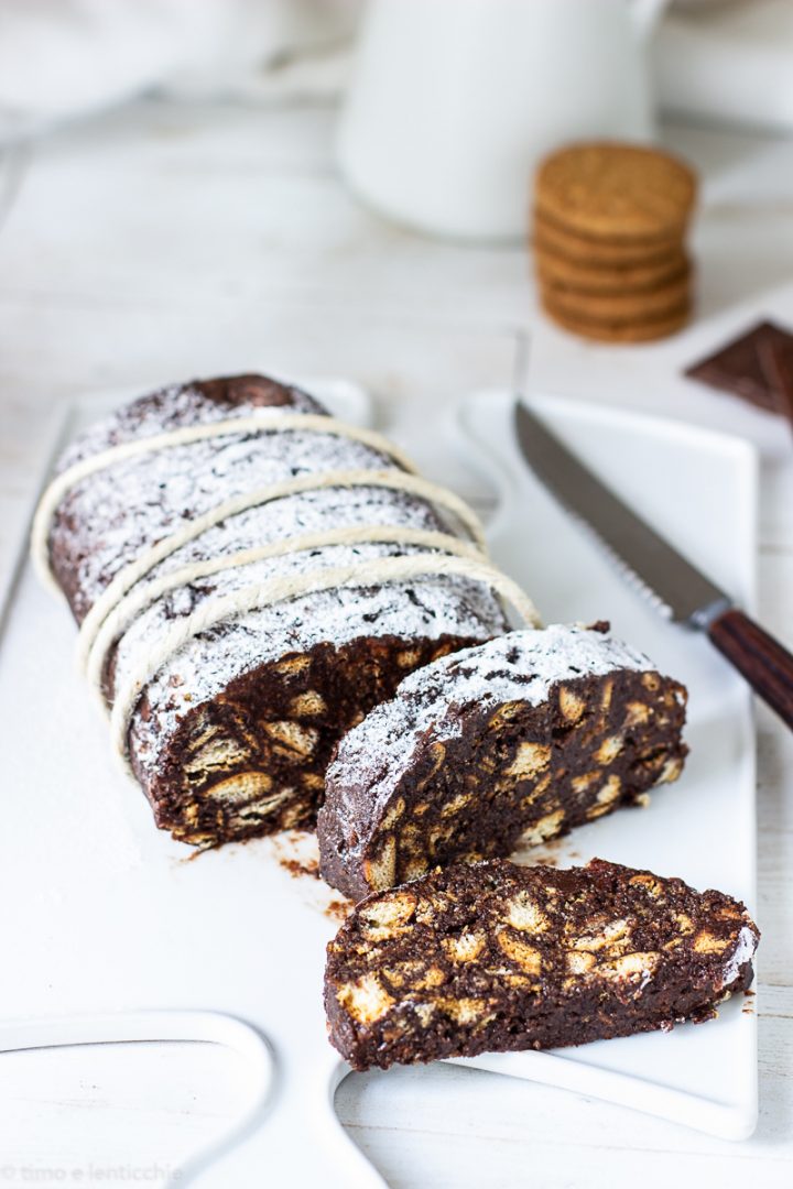 salame al cioccolato vegano 1