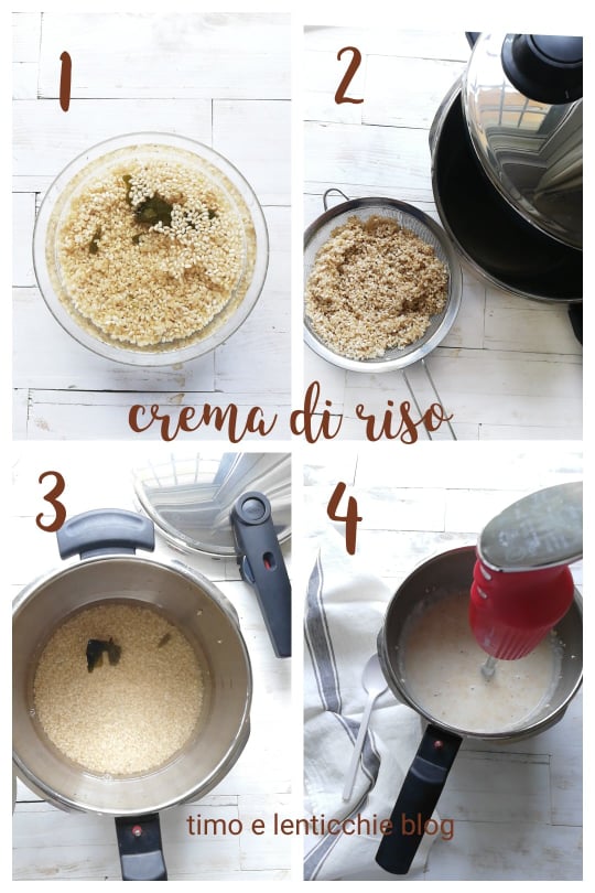 Come cuocere la crema di riso integrale - Timo e lenticchie