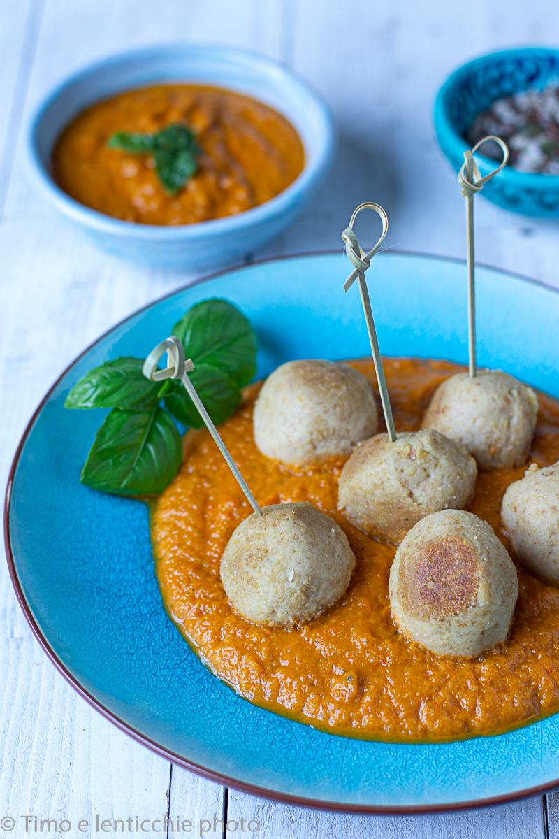 foto Polpette di ceci ai peperoni