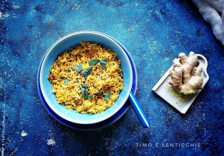 Riso basmati alla curcuma
