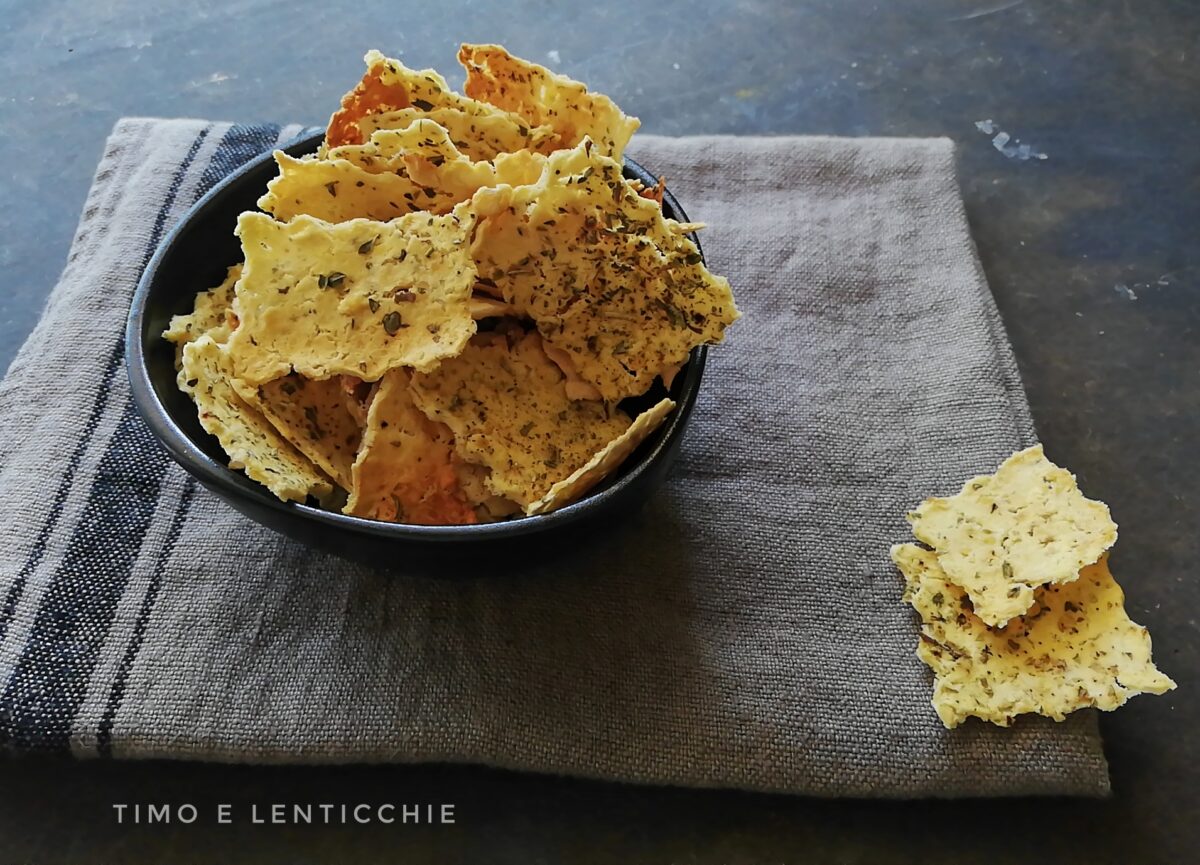 Chips di lenticchie rosse