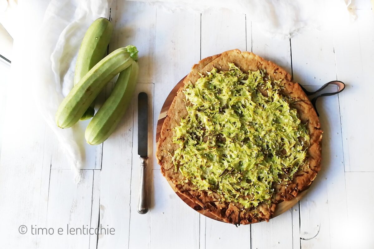 Schiacciata alle zucchine veloce